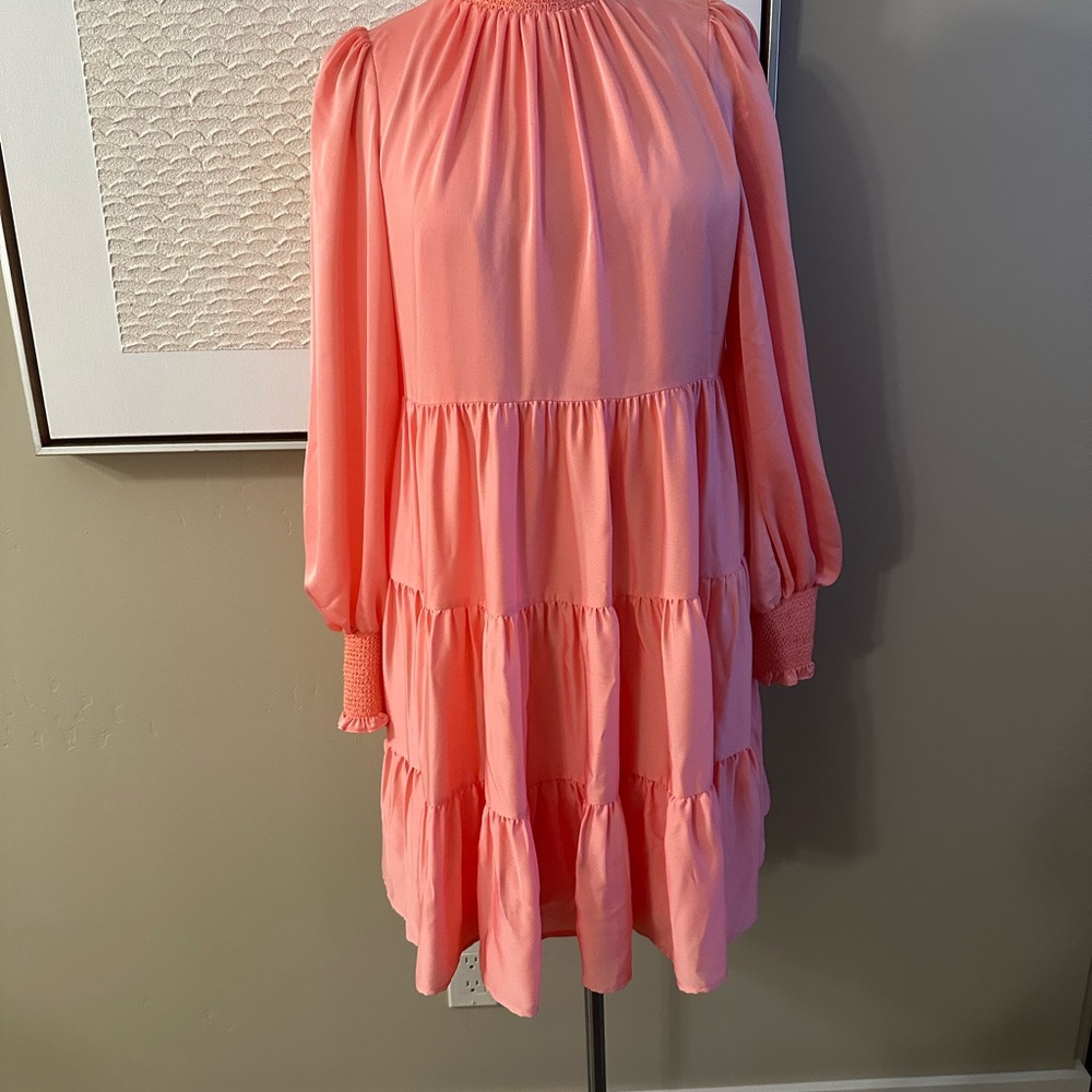 Alex Marie Coral Smocked Dress